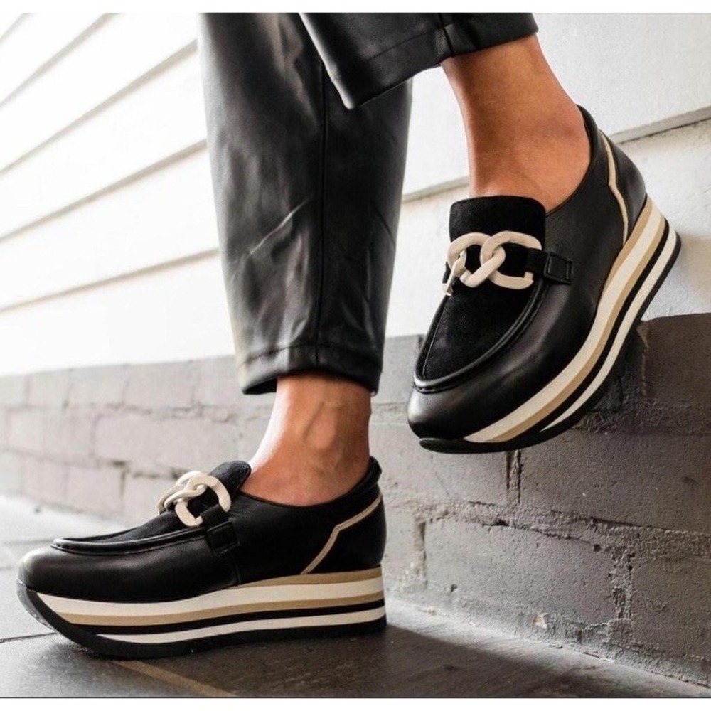 Softwaves CALA Black Combi Slip-OnLoafer Size EUC Size 42/ Size 10 Pristine
